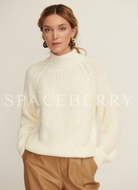 Женский вязаный свитер оверсайз, джемпер